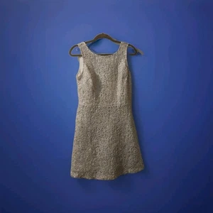 RSVP Charming Charlie Sz M Elegant, Beaded Lace, Sleeveless Dress - White Silver - Picture 1 of 12