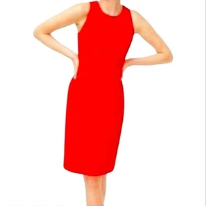 J. Elegante Vestido Academia Funda Rojo Sin Mangas Crew Talla 4 - Imagen 1 de 9