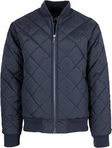 GALAXY BY HARVIC MEN'S HEAVYWEIGHT QUILTED BOMBER JACKET - SIZE: MEN 2XL - NAVY - Picture 1 of 5