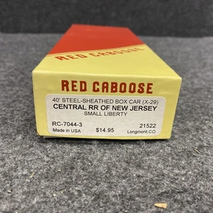 HO Red Caboose RC-7043-3 Central NJ 40’ X-29 Boxcar Unassembled Kit(RC101625-01) - Picture 1 of 20