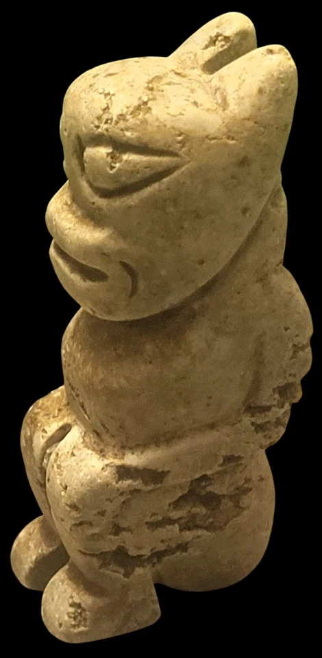 Carved Stone Netsuke from China or a Pre-Columbian Deitie from the Taino People  - Image 1 of 4