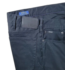 Polo Ralph Lauren Jeans Mens 38x32 Black Classic Fit Stretch Jeans EUC - Picture 1 of 10