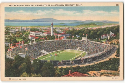 Tarjeta postal TM2 The Memorial Stadium, Universidad de California, Berkeley, CA. Foto 1 de 2