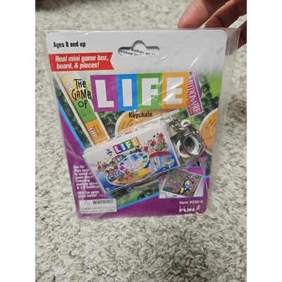 NUEVO EN PAQUETE LLAVERO LIFE VINTAGE AÑOS 90 MINI JUEGO CAJA TABLERO Y PIEZAS juguete hasbro Foto 1 de 4