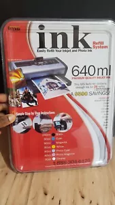 IMS Ink Refill System 640ml Premium Quality Inkjet Ink HP-Epson-Canon-Lexmark+ - Picture 1 of 6