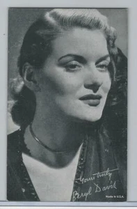 W Exhibit Movie & Recording Stars, 1950's, Beryl Davis - Picture 1 of 1