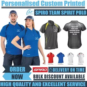 Personalised Custom Spiro Team Spirit Polo T-shirt Lightweight Sports S177M - Picture 1 of 19