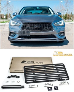 EOS For 14-up Infiniti Q50 NO PDC | Full Sized Front Tow Hook License Plate - Bild 1 von 12