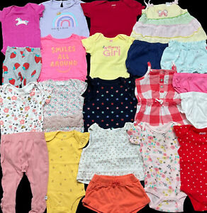 Baby Girl 3 Months 3-6 Month Carter's GAP Shirts Pants Shorts Romper Clothes Lot