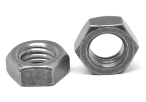 #10-24 x 3/8" x 1/8" Coarse Thread Hex Machine Screw Nut Plain Finish - Picture 1 of 1