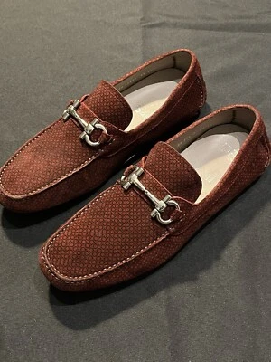 $795 SALVATORE FERRAGAMO MOCASINES TALLA 11EE = US 12 45 ZAPATOS AUTÉNTICOS Foto 1 de 4