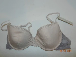 NEW 6IXTY 8IGHT 36B Bra pattern print w/ lace trim - Picture 1 of 3