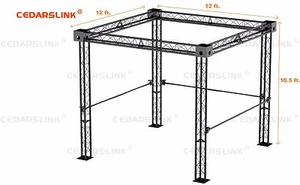 Trade Show Booth, Trusses DJ Stage 12' X 12' X 10' Metal Truss Triangle Trusses - Picture 1 of 1