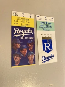 KC Royals Bo Jackson Milestone carrera jonrones # 25 y # 50 talones de boletos raros! - Imagen 1 de 2