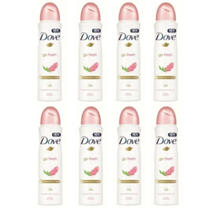 8 Pack Dove Go Fresh Pomegranate & Lemon Antiperspirant Deodorant Spray 150ml - Picture 1 of 2