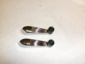 Pair Ford F100 Handle Window Crank 53-55 Chrome/BlackHandle 1953 1954 1955 - Bild 1 von 3