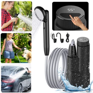 Campingdusche Gartendusche Außendusche 3.7V Handbrause Outdoor Garten Tauchpumpe - Bild 1 von 23