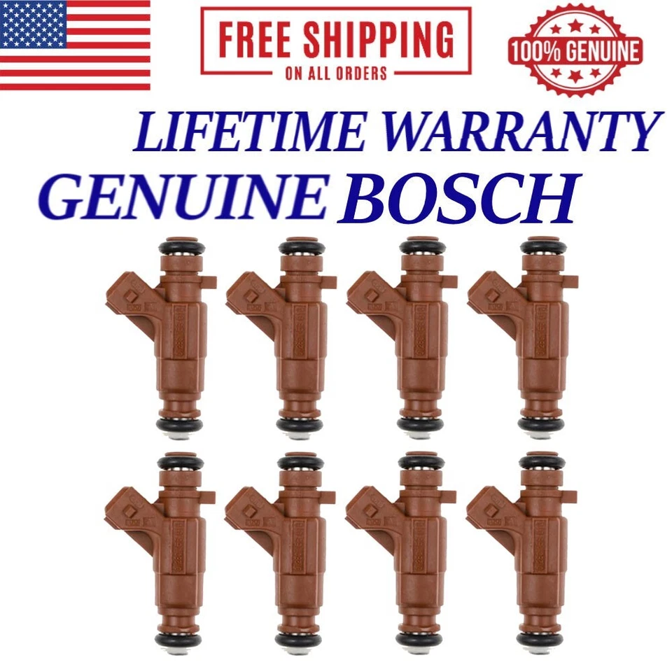 8x Inyectores de combustible OEM Bosch para 00-06 Mercedes-Benz 5,0 L 4,3 L V8 0280156016 Foto 1 de 4