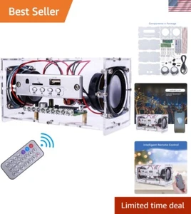 STEM-Friendly Bluetooth Speaker DIY Kit with Colorful LED Lights & Acrylic Shell - Picture 1 of 11