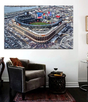 Citi Field - Estadio de los Mets de Nueva York - Disparo con drone grande 36 x 24 vista Ariel Foto 1 de 2