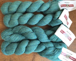 Valley Yarns Hatfield 100% Baby Alpaca 4 Hanks Lace, 2 ply Caribbean Blue Green - Picture 1 of 7