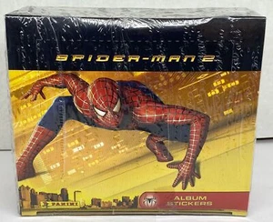 Caja de tarjetas coleccionables adhesivas álbum de la película Spider-Man 2 2004 48 paquetes Panini - Imagen 1 de 5