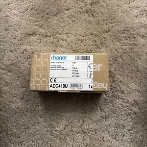 HAGER 10A TYPE C RCBO 1P 10KA (ADC410U) - Picture 1 of 3