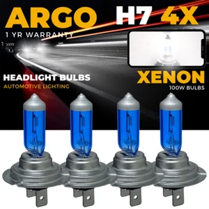 4x H7 Super White Xenon Headlight Bulbs 100w 12v Upgrade Hid 499 Full Dipped 477 - Picture 1 of 13