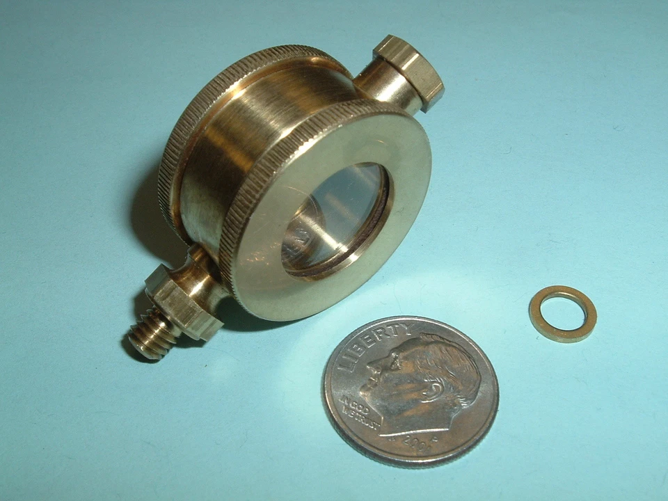 DEBOLT MACHINE INC (1) Brass Mini Model Gas or Steam Engine Connecting Rod Oilier, Champion Type