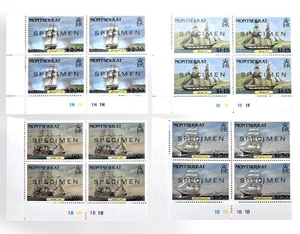 BULK LOT x16 Decimal Stamps UNUSED Montserrat 1986 Postal Sailing Ships MNH - Picture 1 of 5