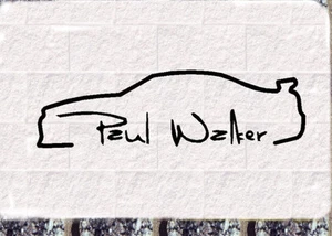 Paul Walker Car Decal Car Sticker Fast and Furious RIP Autograph - Picture 1 of 2
