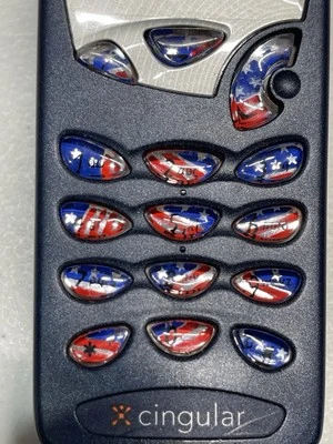 Nokia 5165 azul cingular+ vintage con llaves bandera americana sin probar Foto 1 de 4