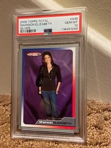 Shannon Elizabeth 2005 Topps Total Silver #436 Rookie RC Card PSA 10 POP 1 - Picture 1 of 1