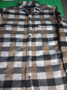 Canada Weather Gear Herren Large Sherpa gefütterte Flanell grau/schwarz/braun Jacke - Bild 1 von 6