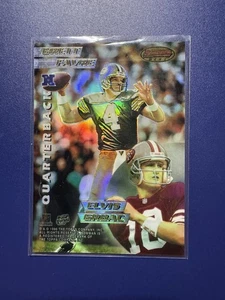 1996 Bowman's Best Mirror Image Refractor Brett Favre Elvis Grbac John Elway HOF - Picture 1 of 2