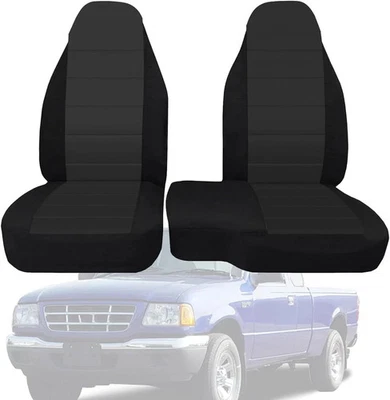 Cubierta de asiento de banco trasero alto de tela 60/40 2 piezas apta para Ford Ranger XLT delantero 1998... Foto 1 de 4