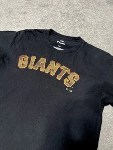 Camiseta para hombre de los Gigantes de San Francisco mediana negra con logotipo de camuflaje bandera militar fanáticos - Imagen 1 de 8