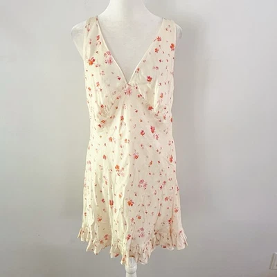 Victorias Secret Pink Y2K Babydoll Floral Dress Large Bloomcore Feminine Casual - Image 1 of 4