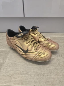 Nike Mercurial Vapor 3 III R9 Ronaldo Gold Football Boots Vintage 2004 - Size 11 - Picture 1 of 22