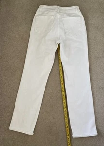 DL1961 White Skinny Mara Ankle Jeans 5- Pocket Design Zip Size 28 Used - Picture 1 of 11