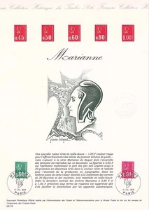 Document philatélique 1er jour 28- 1976 Marianne - Picture 1 of 1