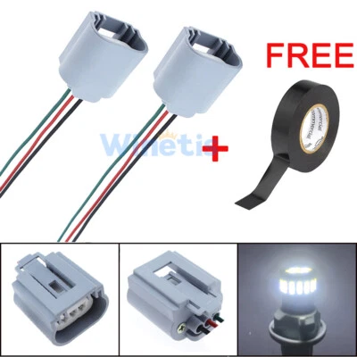 H13 Female Socket Headlight LED Plug Wire Harness Sockets Adapter Connector - Image 1 of 4