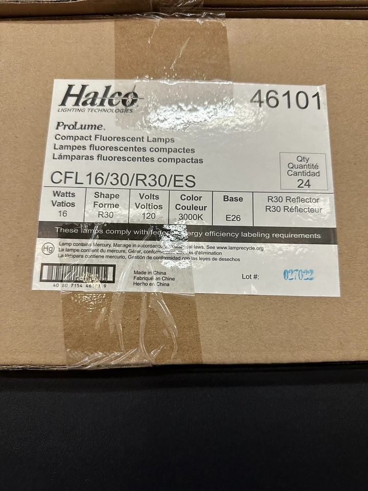 Halco 46101 ProLume CFL  Bulb Soft White  CFL16/30/R30/ES - Image 1 of 2