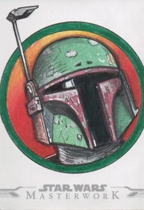 Tarjeta de boceto de Star Wars Masterwork 2021, Darrin Pepe 1/1 - Imagen 1 de 2