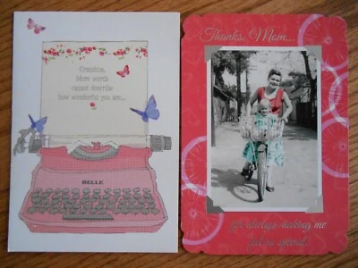 Lot of Two Leanin' Tree Mother's Day Greeting Cards ~  for Mother & Grandma - Image 1 of 4