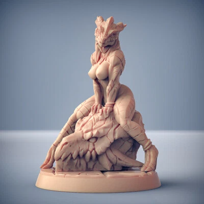 Dragonborn Pinup Artisan Guild Fantasy Dungeons and Dragons Miniature Tabletop  - Image 1 of 2