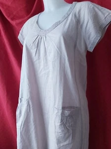 BENSIMON dress 100% cotton beige size S beach dress - Picture 1 of 10