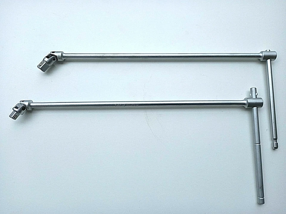 SET CHIAVI A T SNODATE LUNGHE 45 CM PER BUSSOLE ATTACCO QUADRO DA 1/2 " E 3/8 " - Immagine 1 di 1