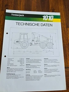 TIMBERJACK 1010.. Forsttechnik Forsttraktoren Schlepper Traktor Prospekt 52 - Bild 1 von 1