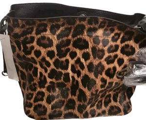 Carlos By Carlos Santana Leopard Sholulder Bag with Crossbody Buckle Strap - Picture 1 of 3